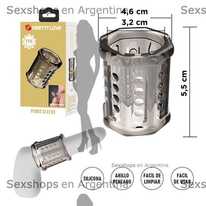 Funda Extensible TPE para Pene - Aumenta Grosor y Placer